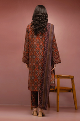 Nishat - Winter 3PC Khaddar Digital Printed Dress - SS0476